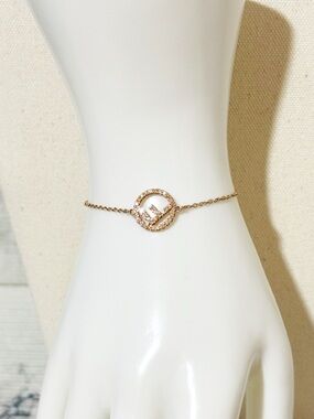 Fendi F is Fendi Rose Gold Toned Bracelet